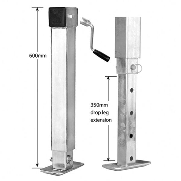 Loose Handle Drop Leg Jack Stand - 1500kg